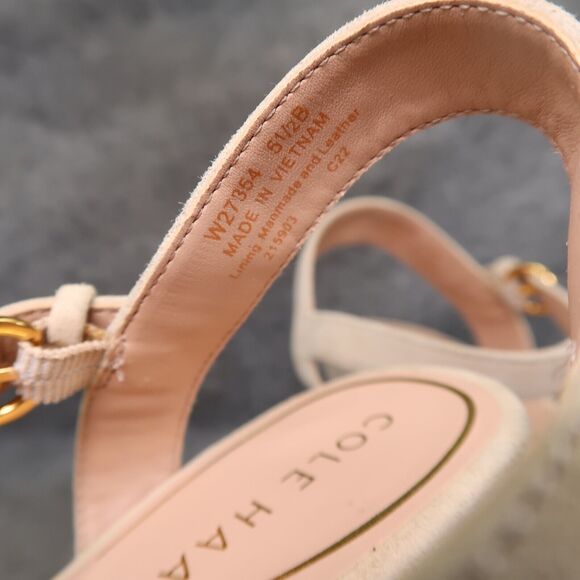 Cole Haan Shoes Womens 5.5 Sandal Pumps Platform Leather Ankle Strap Open Toe - Picture 16 of 16